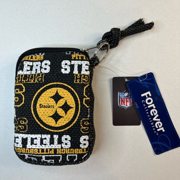 NFL Pittsburgh Steelers Detachable Crossbody Wallet ~ Forever Collectibles - Picture 2 of 6